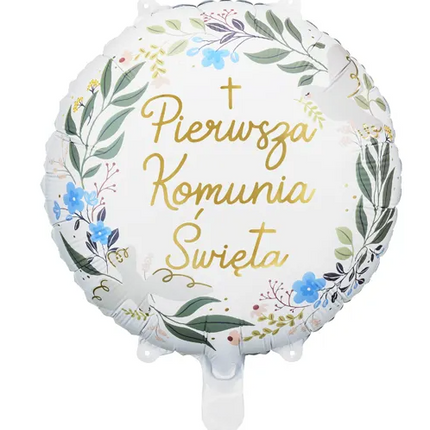 Balon foliowy ''Pierwsza Komunia Święta'', 45 cm