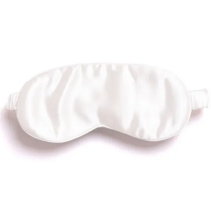 Ecru silk sleep mask