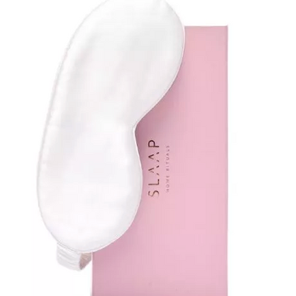 Ecru silk sleep mask