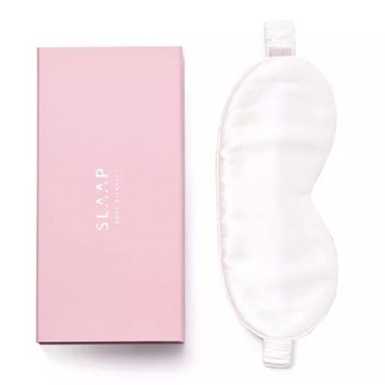Ecru silk sleep mask