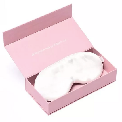 Ecru silk sleep mask