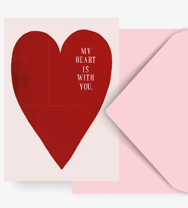 Kartka My Heart Is With You - Yooglo