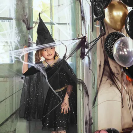 Strój dla dziewczynki - Peleryna czarna - Yooglo