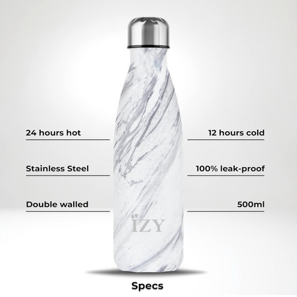 Marmurowy biały 500ml termos