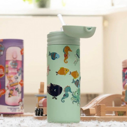 IZY Kids - turkus - świat podwodny 350ml termos