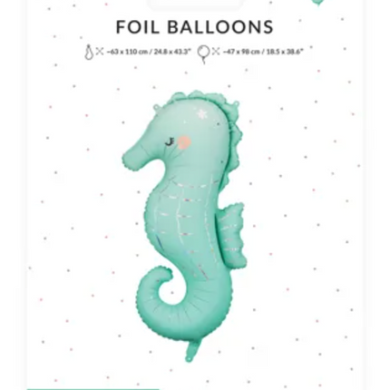Balon foliowy Konik morski 47x98 cm - balony