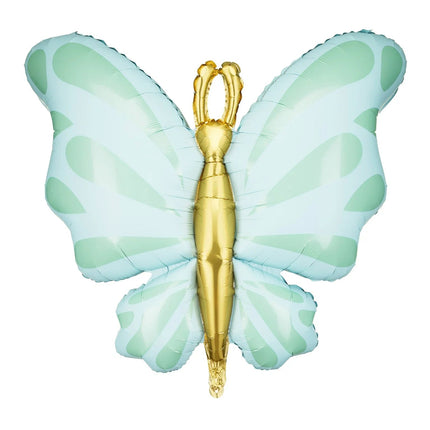 Balon foliowy Motyl, 69x69 cm, mięta - Yooglo