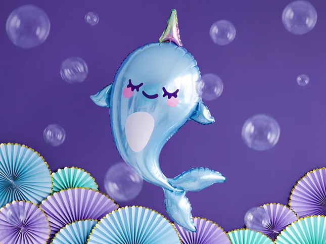 Balon foliowy Narwal 53x87cm - balony