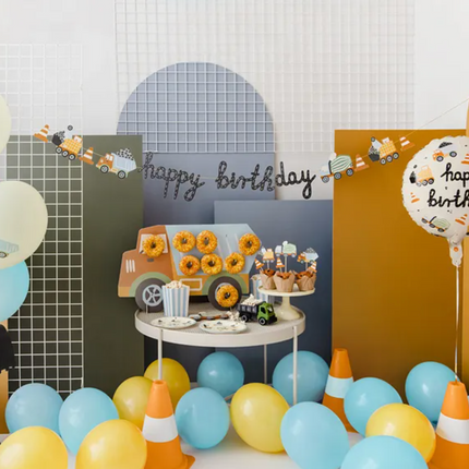 Balon foliowy Pojazdy budowlane 45 cm - balony