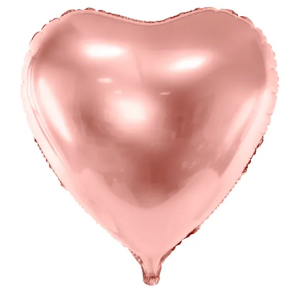 Balon foliowy Serce 68x72cm różowe złoto - balon foliowy