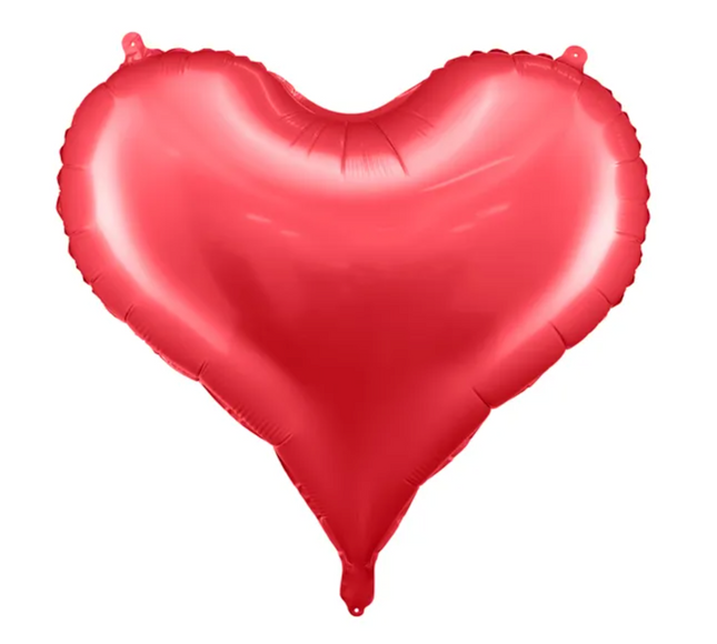Balon foliowy Serce 75x64,5 cm czerwony - balon foliowy