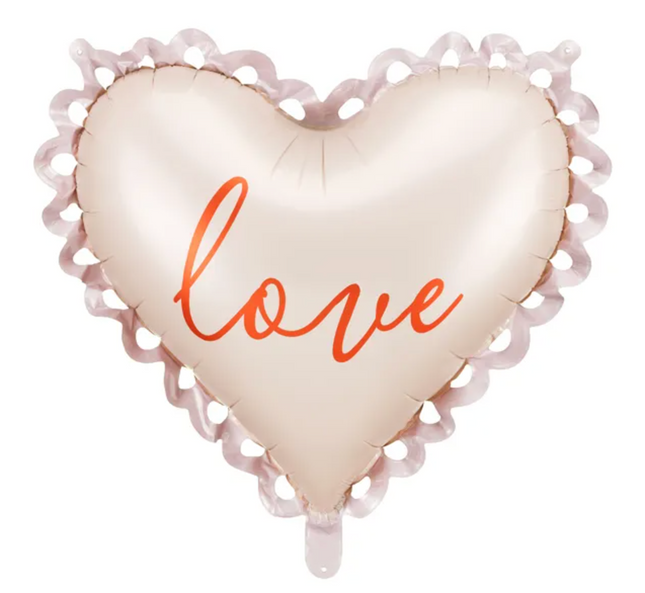 Balon foliowy Serce LOVE 50x47cm - balon foliowy
