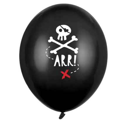 Balony 30cm Piraci Pastel Black - balony