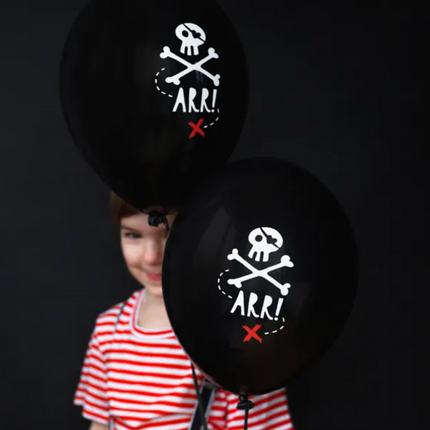 Balony 30cm Piraci Pastel Black - balony