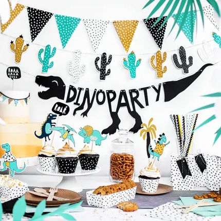 Baner Dinozaury - Dino Party 20x90 cm - baner