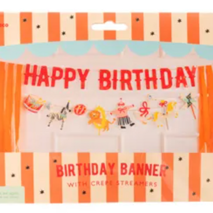 Baner Happy Birthday Cyrk 275 cm - baner