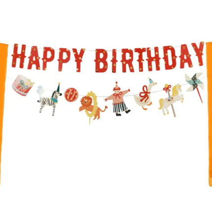 Baner Happy Birthday Cyrk 275 cm - baner