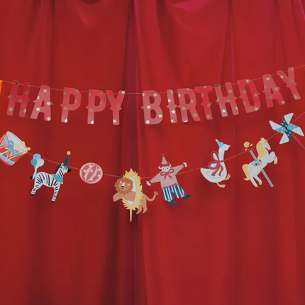 Baner Happy Birthday Cyrk 275 cm - baner