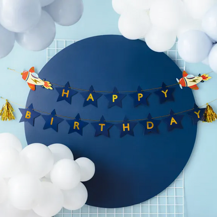 Baner Happy Birthday Samoloty 2.5 m - baner