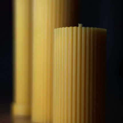 BzzWax Cylinders - zestaw 3 szt. świec z wosku pszczelego - Yooglo