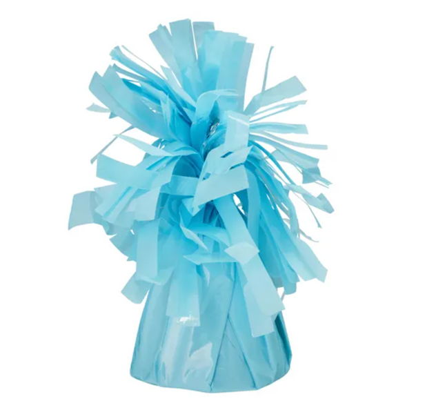 Ciężarek do balonów foliowy jasny błękit - ciężarek do balonów