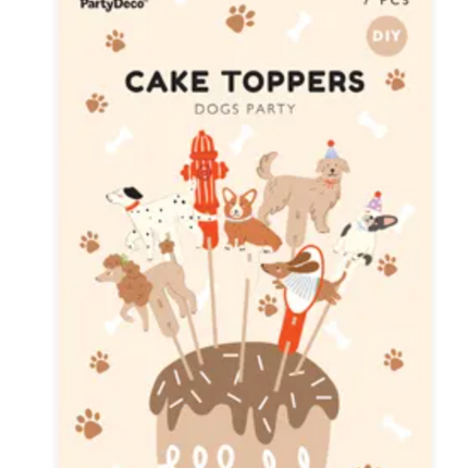 Dekoracje do muffinek Pieski - Yooglo