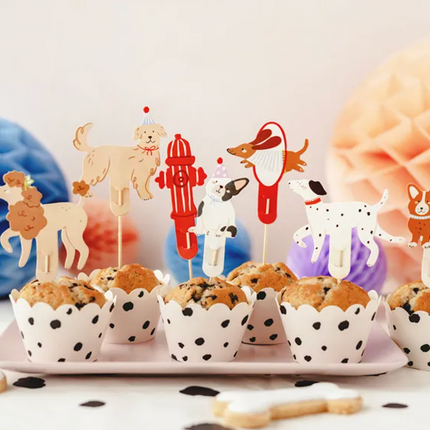 Dekoracje do muffinek Pieski - Yooglo