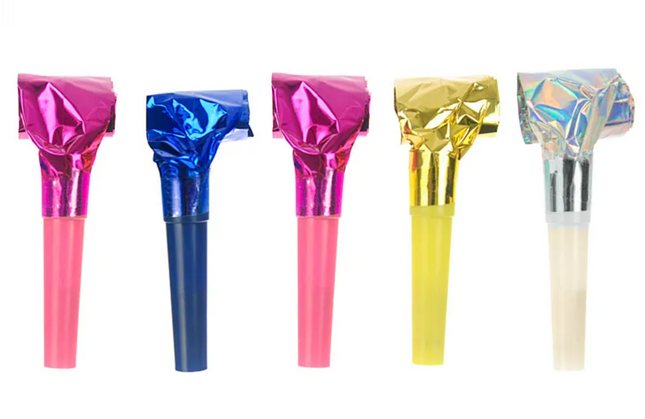 Gwizdki holograficzne mix 120 szt. - gwizdki