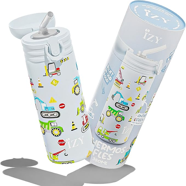 IZY Kids - niebieski - maszyny 350ml termos - Yooglo