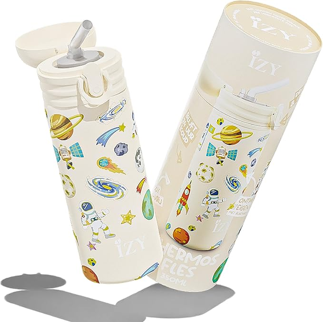 IZY Kids - żółty - kosmos 350ml termos - Yooglo
