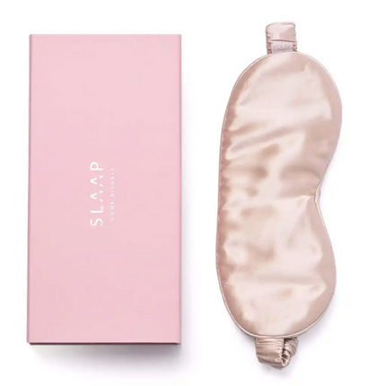 Jedwabna opaska do spania beż - Yooglo