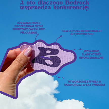 Jedwabna taśma na usta do spania – Better In Bed - Liliowy - taśma na usta