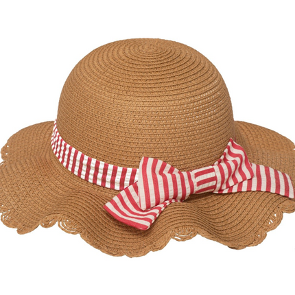 Kapelusz słomkowy z falbanką (3–6 lat) - Yooglo