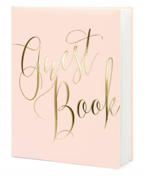 Księga gości ’Guest Book’ różowy - księga gości