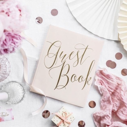 Księga gości ’Guest Book’ różowy - księga gości