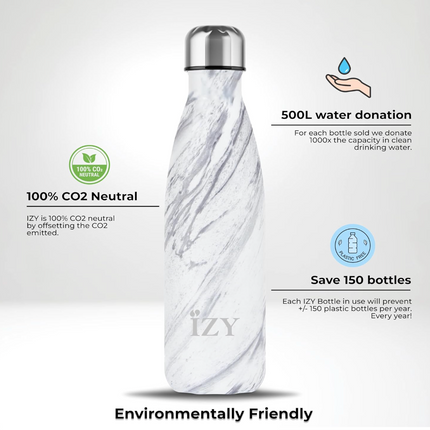 Marmurowy biały 500ml termos - Termos
