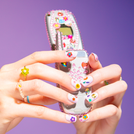 NAKLEJKI NA PAZNOKCIE FLOWER - 120 SZTUK - Yooglo