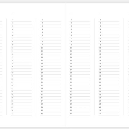 Papierniczeni Planner niedatowany KLASYK – antracyt - Yooglo