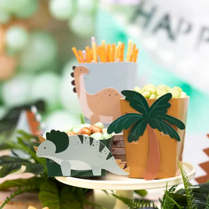 Pudełka na przekąski Dinozaury mix - pudełka na popcorn