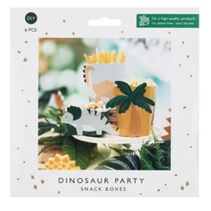 Pudełka na przekąski Dinozaury mix - pudełka na popcorn