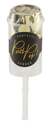 Push pop konfetti złoty - konfetti