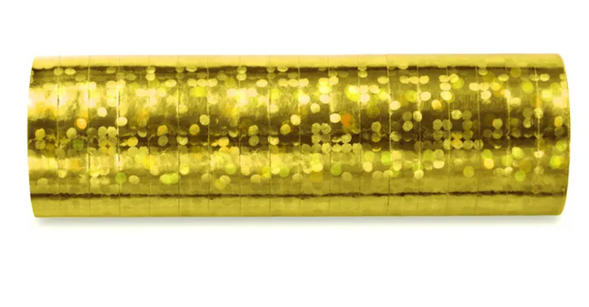 Serpentyny holograficzne złoty 3,8m - serpentyny