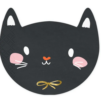 Serwetki Kotek czarny - serwetki papierowe