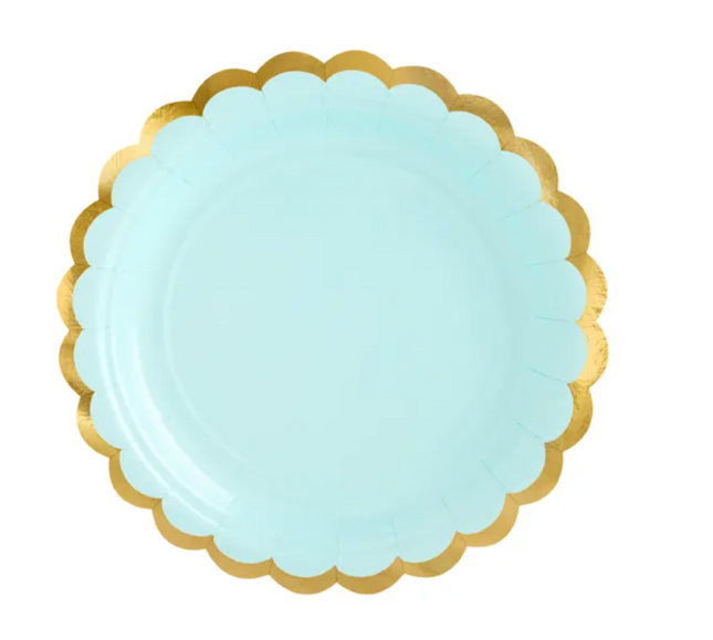 Talerzyki miętowy 18 cm - talerzyki papierowe