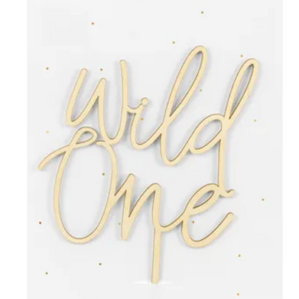 Topper drewniany Wild One 22cm - topper
