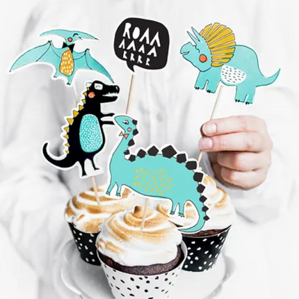 Toppery na tort Dinozaury - topper