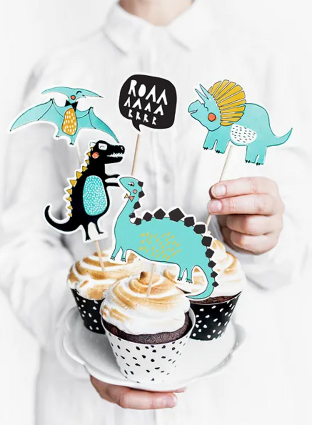 Toppery na tort Dinozaury - topper