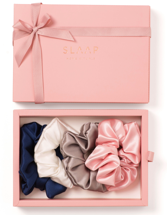 Zestaw jedwabnych gumek do włosów scrunchie - Gumki do włosów