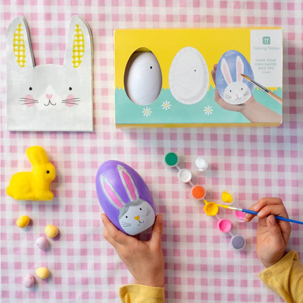 Zestaw kreatywny Spring Bunny – pomaluj własne pisanki w puszkach 2 szt - Yooglo