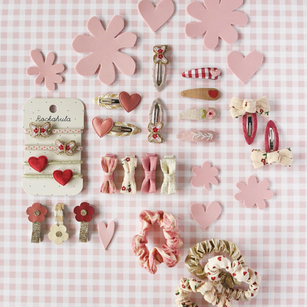 Zestaw małych spinek z kokardkami Wildflower - Yooglo